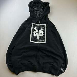 Vintage Zoo York Reversible Full Zip Hoodies Black Skate Y2K